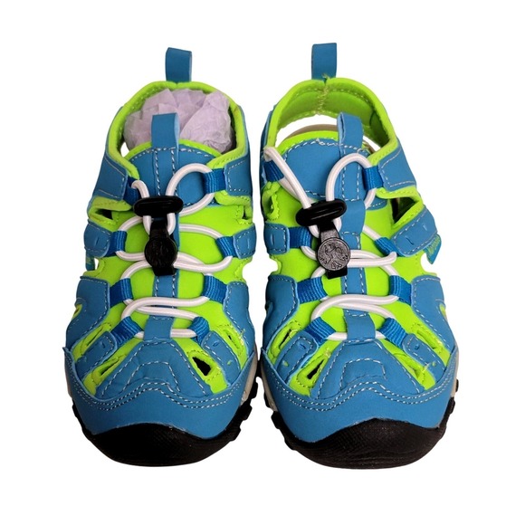 Toddler‎ Northside Water Sandals 9 Quick Dry Athletic Summer Shoes Blue Green - Picture 1 of 7